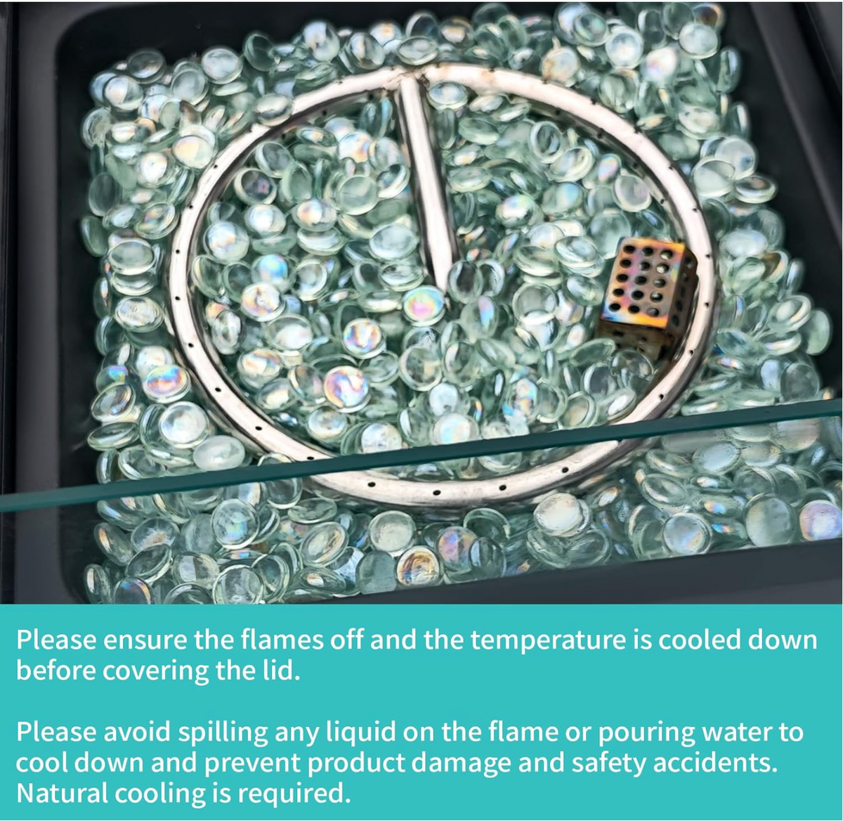 28-Inch/43-Inch Propane Fire Pit Table for Outdoor Patio